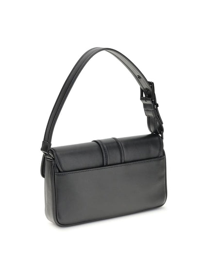Michael Kors Black Calf Leather Bos Taurus Shoulder Bag