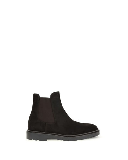 Fratelli Rossetti Black Calf Leather Bos Taurus Chelsea Boots