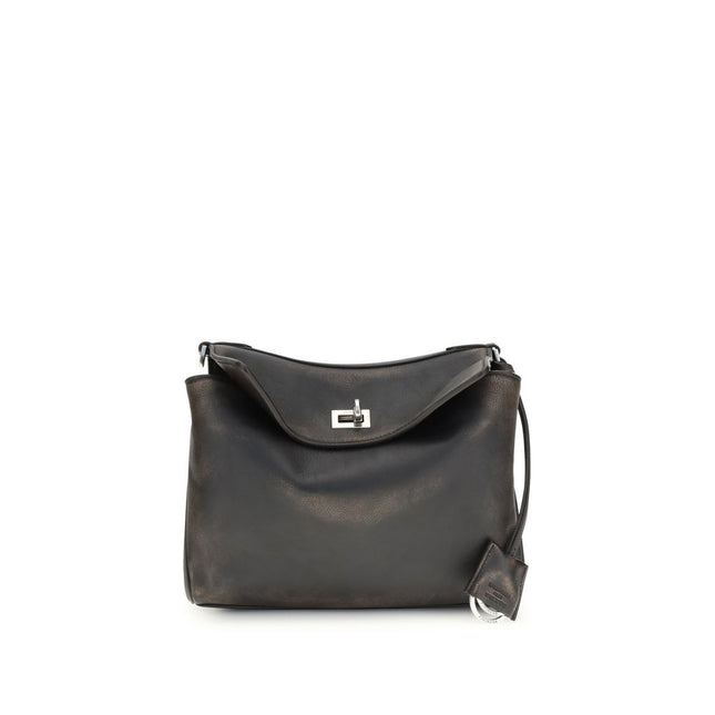 Balenciaga Brown Lamb Ovis Aries Aries Shoulder Bag