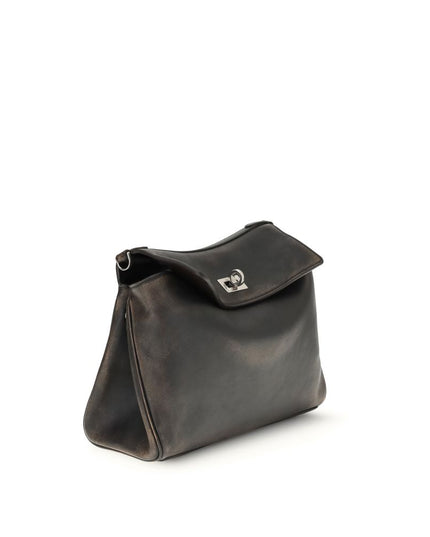 Balenciaga Brown Lamb Ovis Aries Aries Shoulder Bag