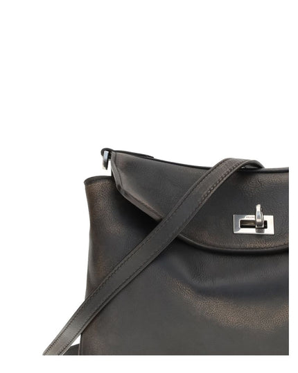 Balenciaga Brown Lamb Ovis Aries Aries Shoulder Bag