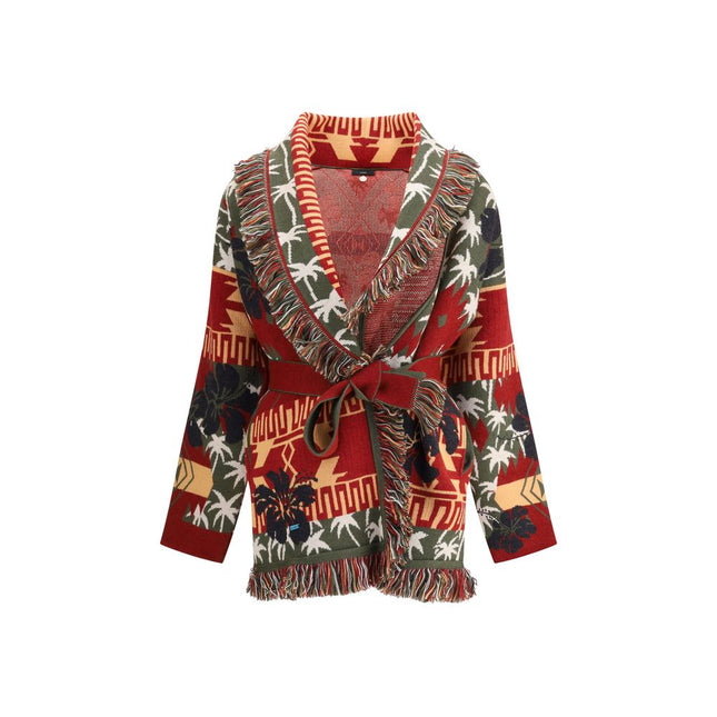 Alanui Multicolor Fleece Wool Cardigan