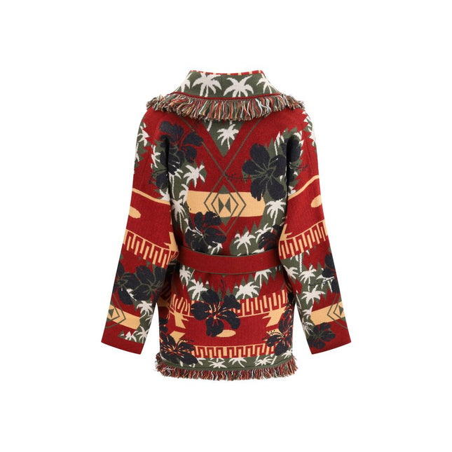 Alanui Multicolor Fleece Wool Cardigan
