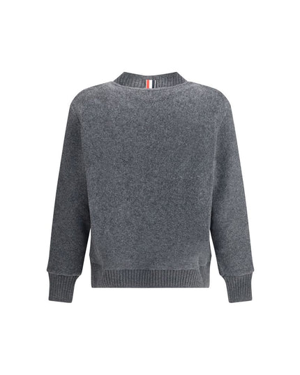Thom Browne Gray Wool Cardigan