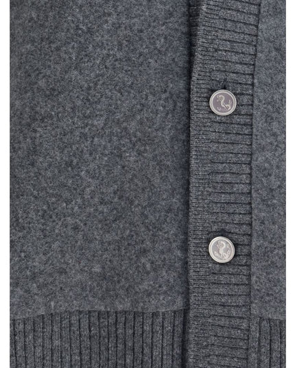 Thom Browne Gray Wool Cardigan