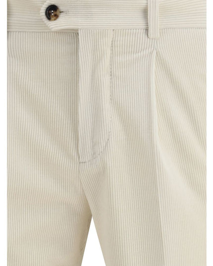Brunello Cucinelli Cream Cotton Two-Piece Suit