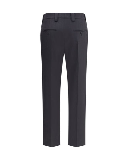 Prada Gray Fleece Wool Dress Pants