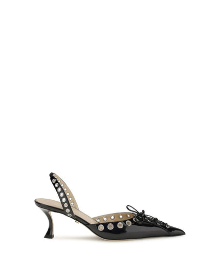 MACH & MACH Black Calf Leather Bos Taurus Lace-Up