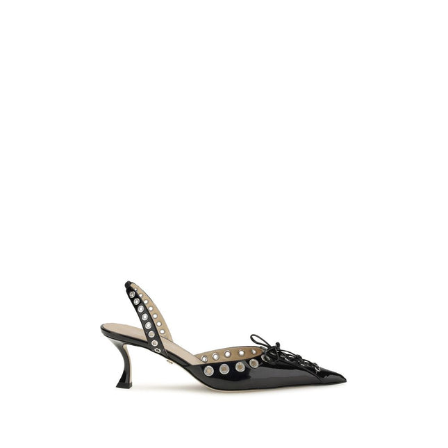 MACH & MACH Black Calf Leather Bos Taurus Lace-Up