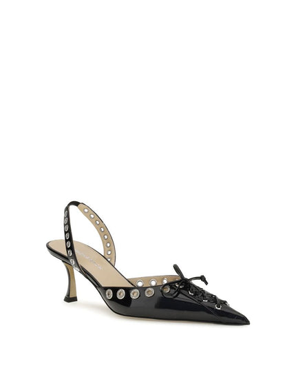 MACH & MACH Black Calf Leather Bos Taurus Lace-Up