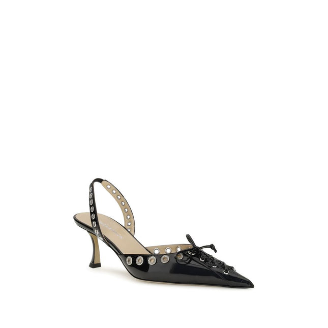MACH & MACH Black Calf Leather Bos Taurus Lace-Up