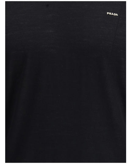 Prada Black Fleece Wool Sweatshirt