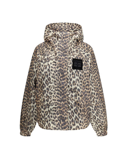 Ganni Multicolor Nylon Rain Coat