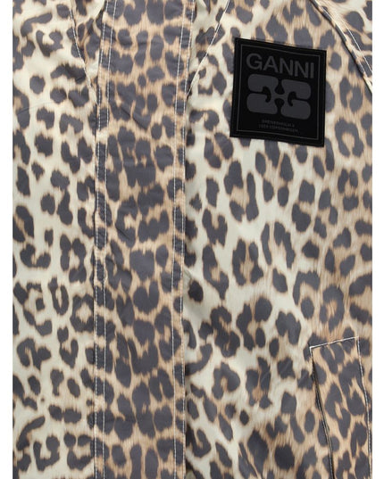 Ganni Multicolor Nylon Rain Coat