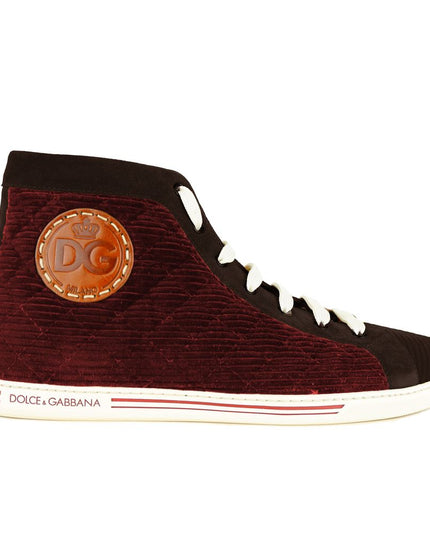 Dolce & Gabbana Red Calfskin Sneaker