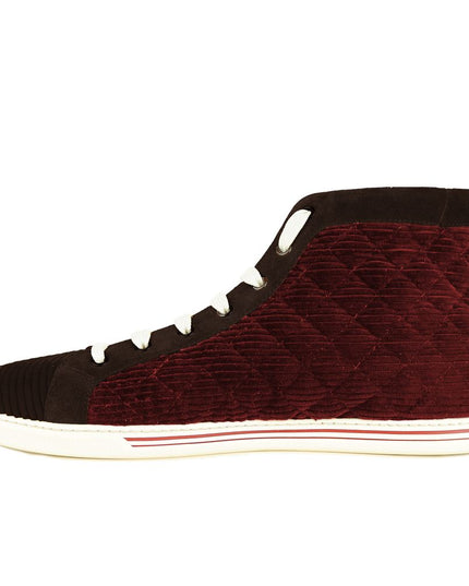 Dolce & Gabbana Red Calfskin Sneaker