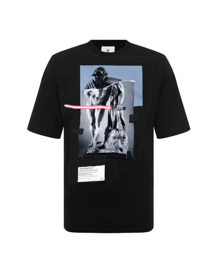 Diego Venturino Black Cotton T-Shirt