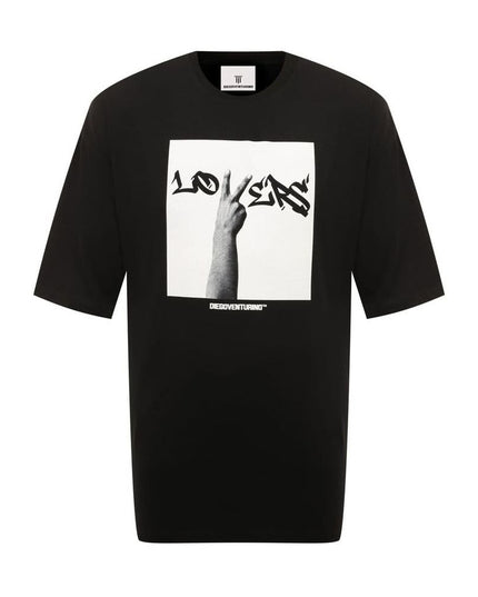 Diego Venturino Black Cotton T-Shirt