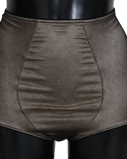 Dolce & Gabbana Bottoms Underwear Beige With Black Net