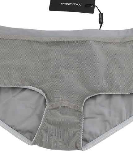 Dolce & Gabbana Underwear Silver With Net Silk Bottoms