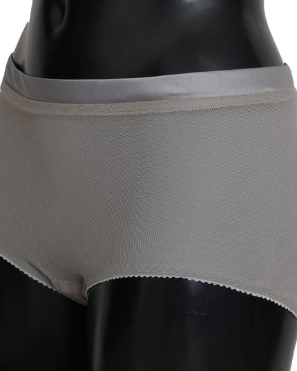 Dolce & Gabbana Underwear Silver With Net Silk Bottoms