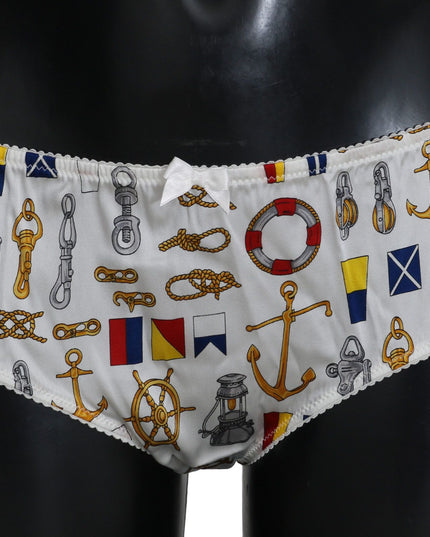 Dolce & Gabbana Underwear Sailor Print Silk Bottoms