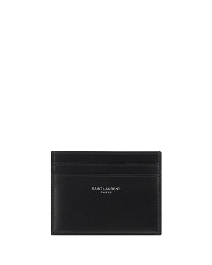 Saint Laurent Black Calf Leather Bos Taurus Wallet
