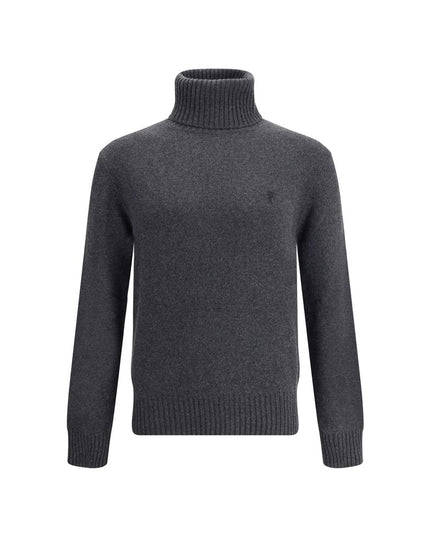 Ami Paris Gray Cashmere Turtleneck