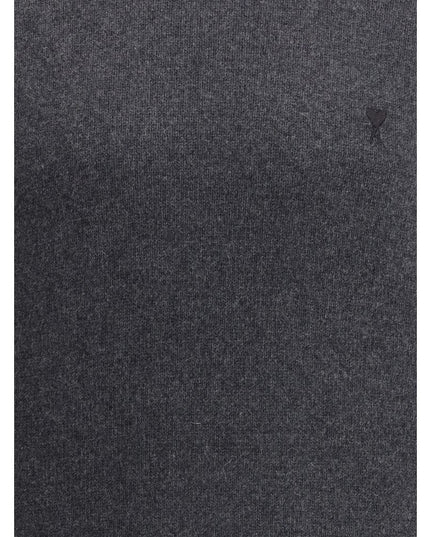 Ami Paris Gray Cashmere Turtleneck