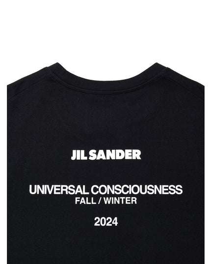 Jil Sander Black Cotton Long Dress