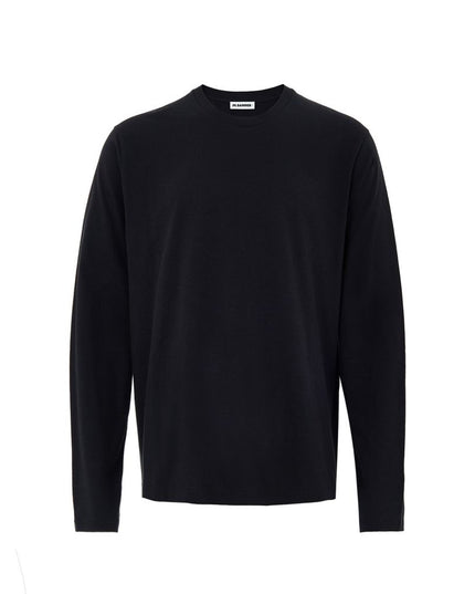 Jil Sander Black Cotton Long Dress