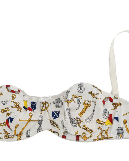 Dolce & Gabbana White Balconcino Sailor Print Underwear