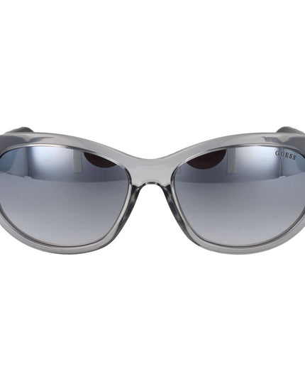Guess Gray Stainless Steel Sunglasses