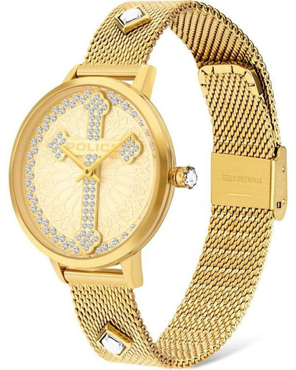 Police Gold Stainless Steel Dress Watch