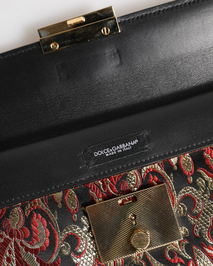 Dolce & Gabbana Multicolor Jacquard Floral Document Briefcase Bag