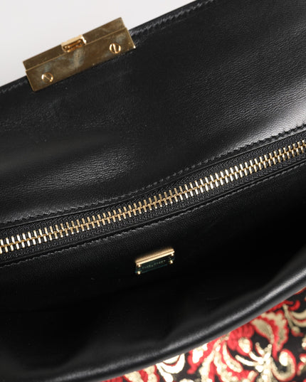 Dolce & Gabbana Multicolor Jacquard Floral Document Briefcase Bag