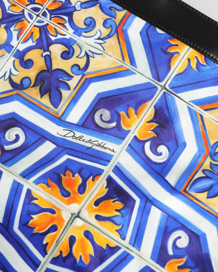 Dolce & Gabbana Multicolor Maiolica Print Tote Shoulder Strap Bag