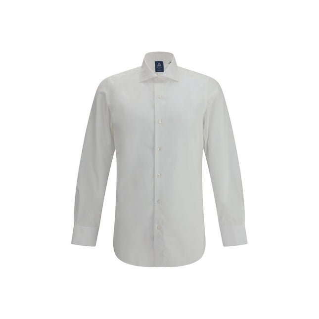 Finamore White Cotton Dress Shirt