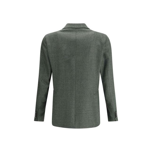 Tagliatore Green Fleece Wool Blazer