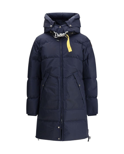 Parajumpers Blue Nylon Full-Length Jacket