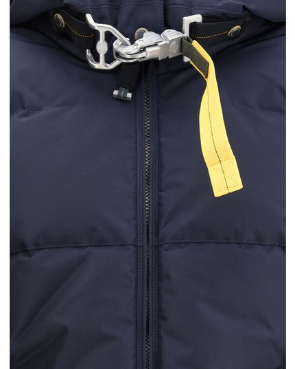 Parajumpers Blue Nylon Full-Length Jacket