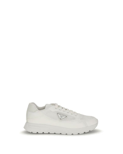 Prada White Rubber Athletic Sneakers