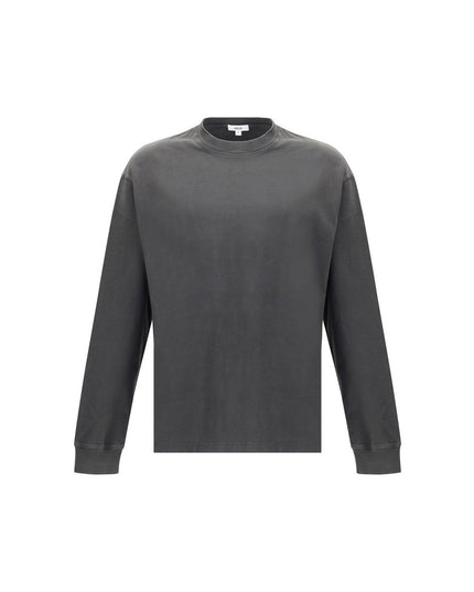 Agolde Gray Cotton Long Sleeve T-Shirt