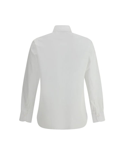 Finamore White Cotton Dress Shirt