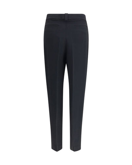 Fabiana Filippi Black Acetate Casual Pants