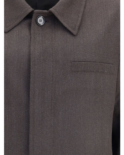 Brioni Brown Wool Coat