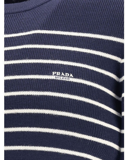 Prada Blue Fleece Wool Sweatshirt