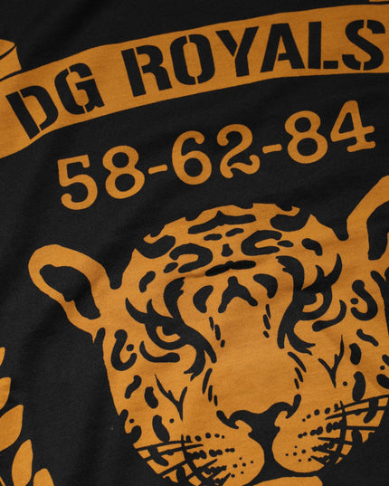 Dolce & Gabbana Black DG Royals Cotton Crew Neck T-shirt