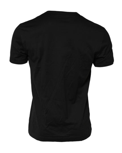 Dolce & Gabbana Black DG King Crown Cotton Crew Neck T-shirt