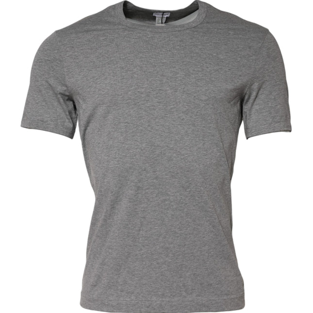 Dolce & Gabbana Gray Crew Neck Short Sleeves Underwear T-shirt